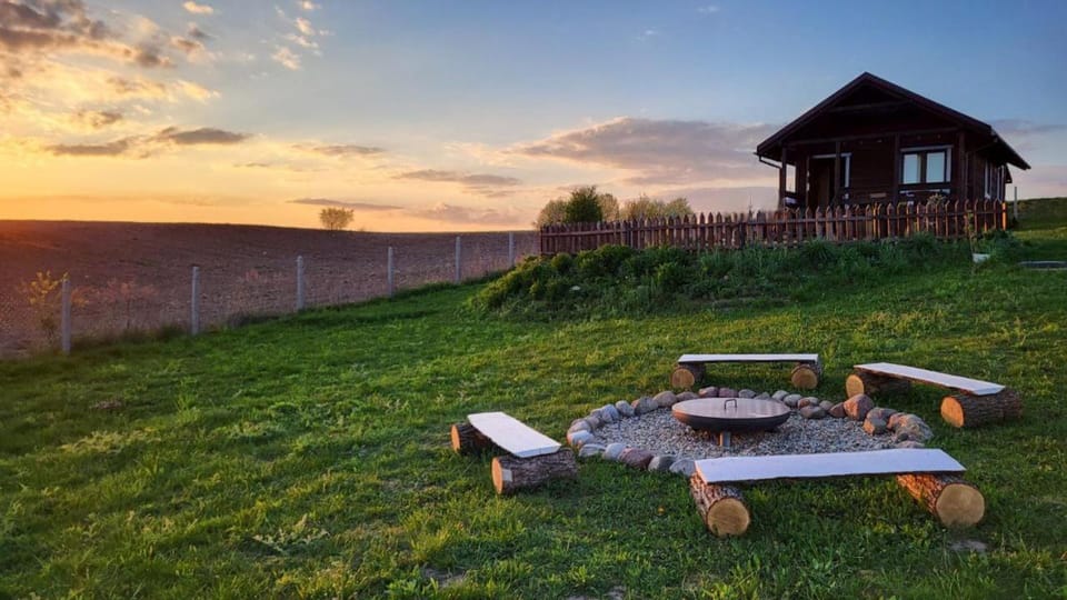 Property building, Garden, Sunset