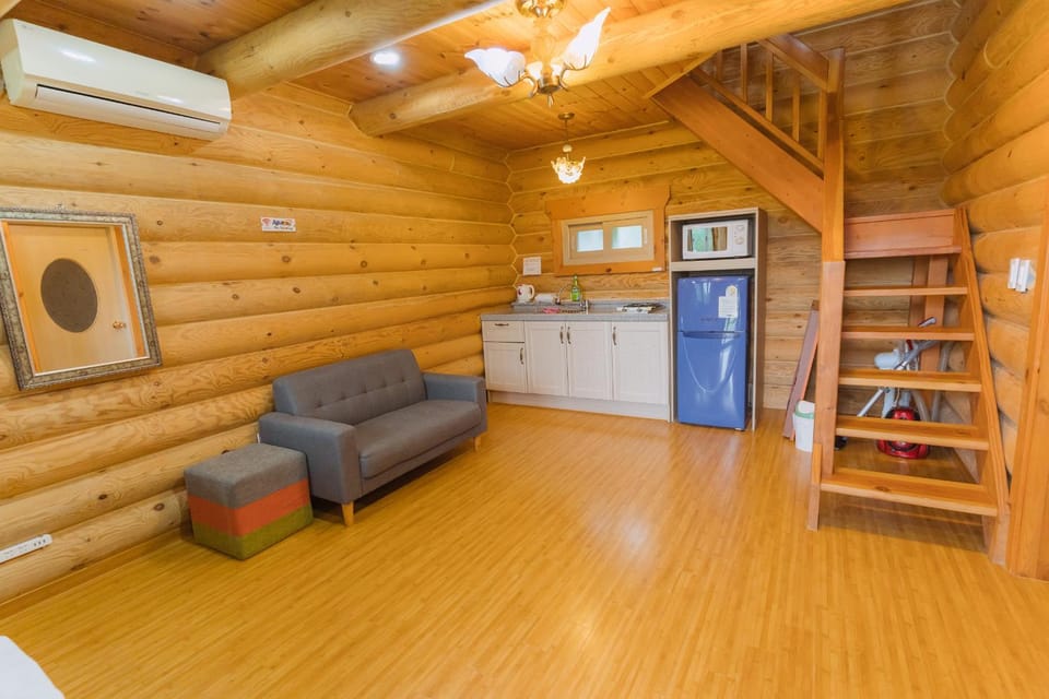 Kitchen or kitchenette, Living room, minibar