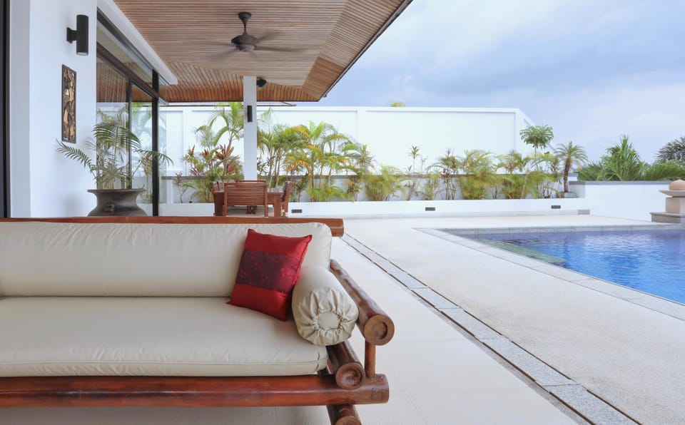 Patio, Day, Balcony/Terrace, Seating area, Pool view