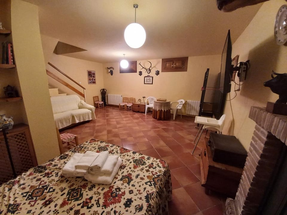 Bed, Living room, Photo of the whole room, Bedroom, towels