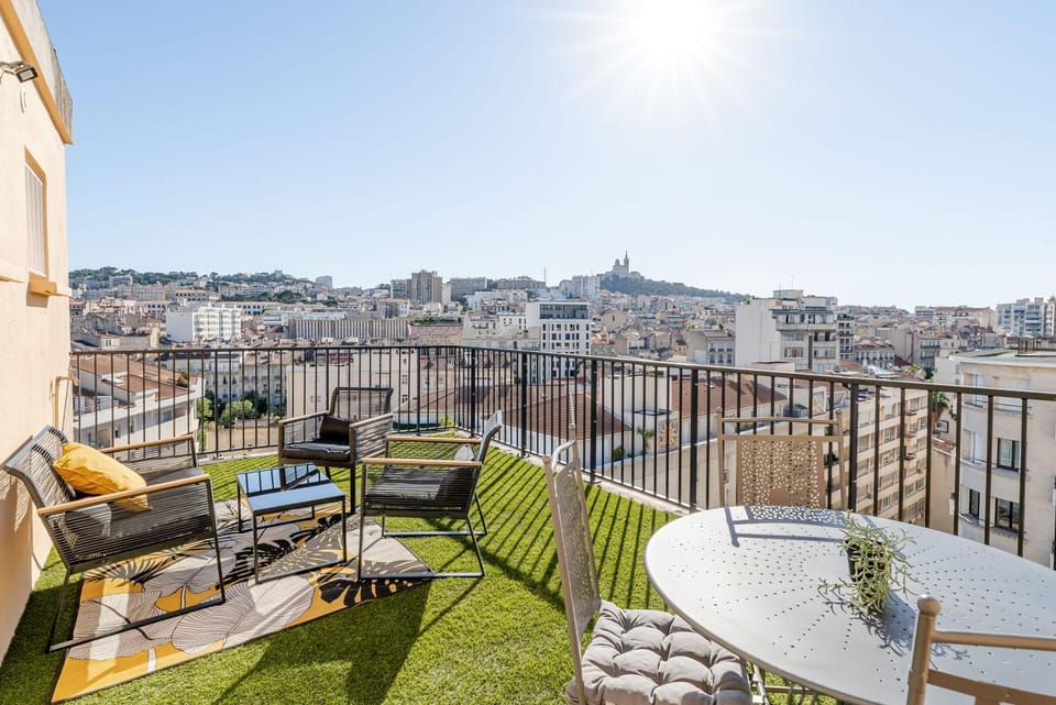 Bird's eye view, Balcony/Terrace, City view