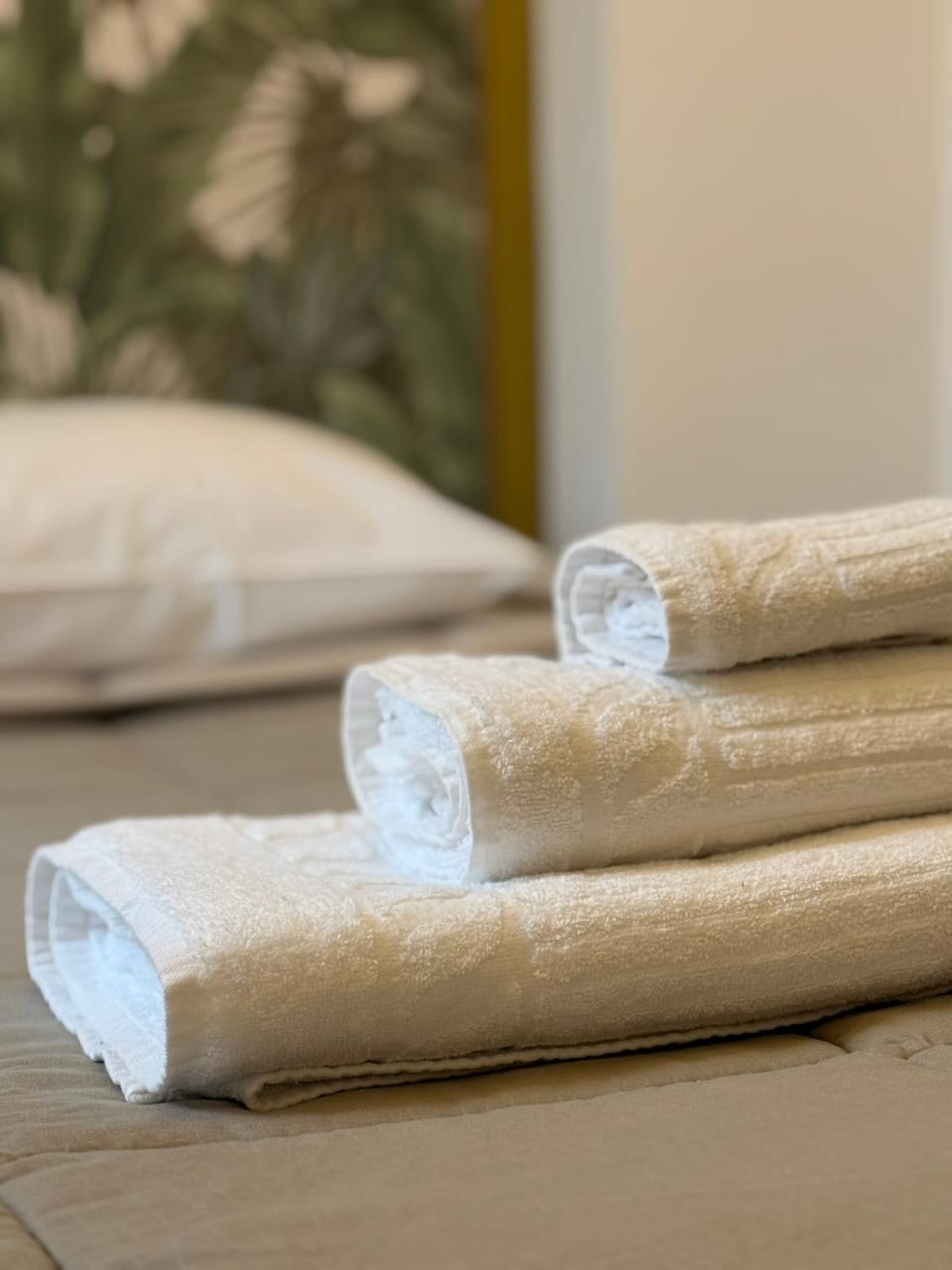 Bed, Photo of the whole room, towels