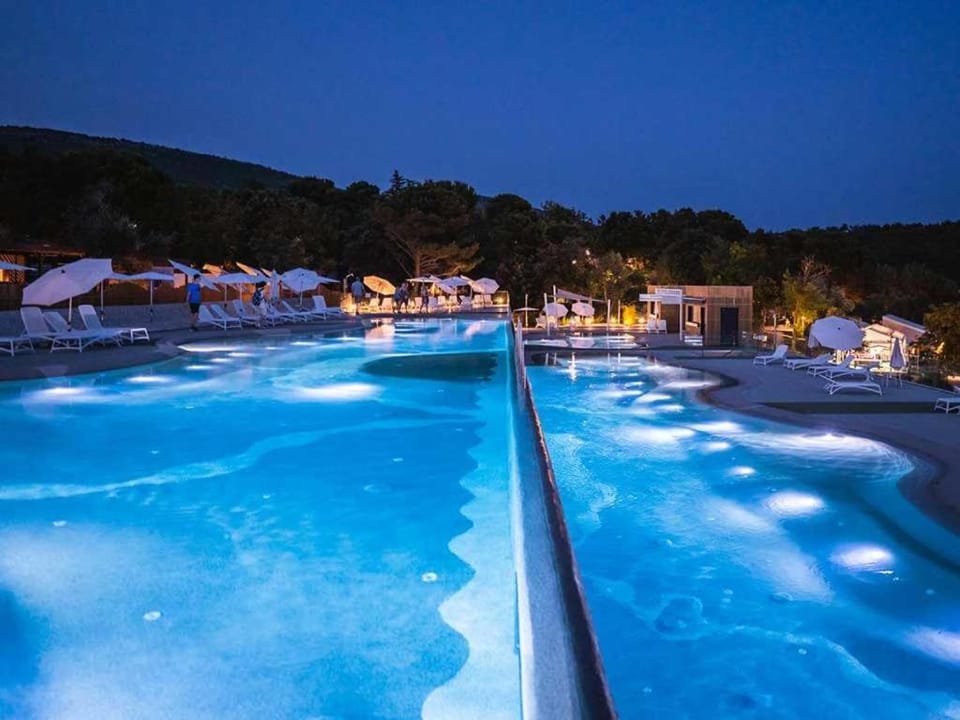Night, Natural landscape, Pool view, Swimming pool