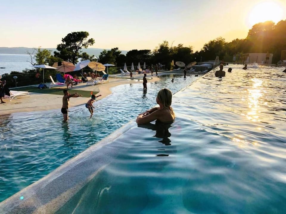 Natural landscape, Pool view, Sea view, Swimming pool, Sunset