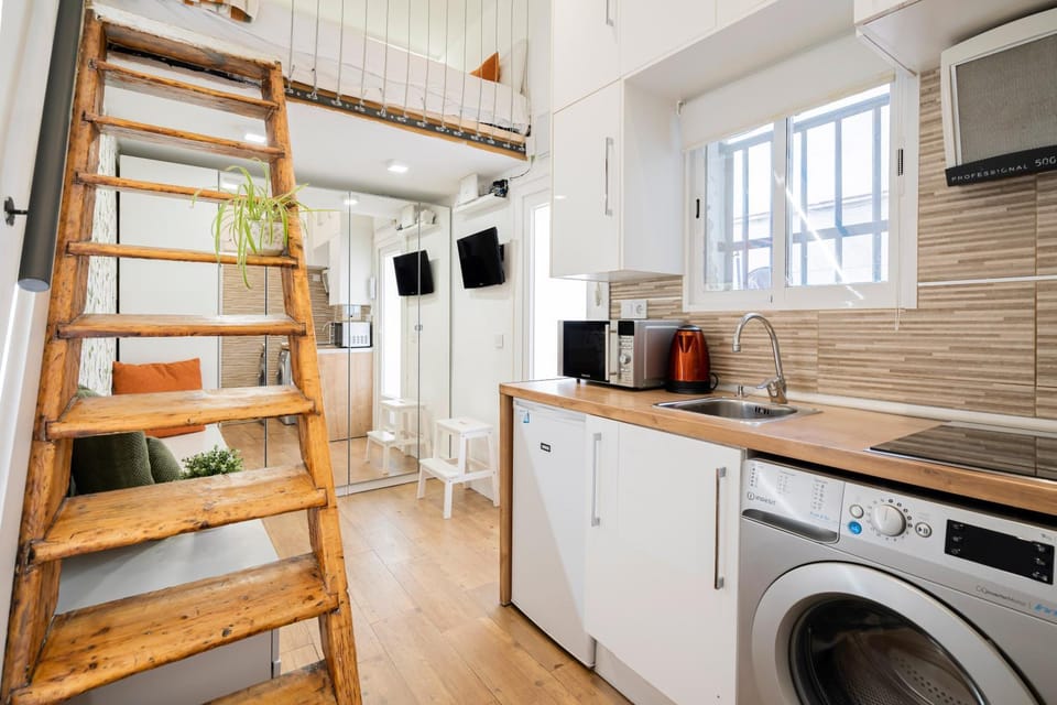 Estudio acogedor para 1-2 personas. WIFI L.CABRERA Apartment in Madrid