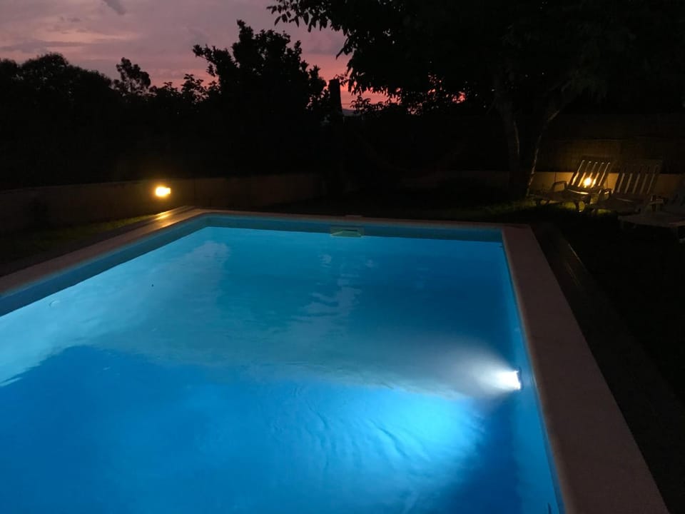 Swimming pool, Sunset