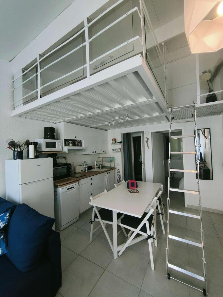 Résidence Palmyra - Appartement climatisé - 2 pièces + mezzanine à LE BARCARES - COUDALERE MAE-5774 Apartment in Le Barcarès