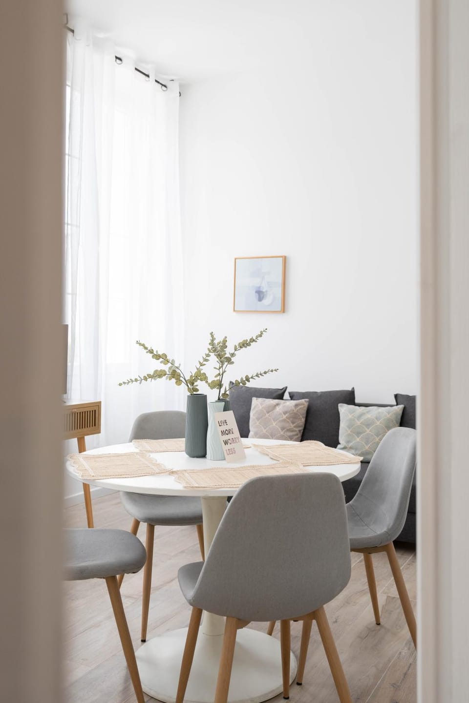 Living room, Seating area, Dining area