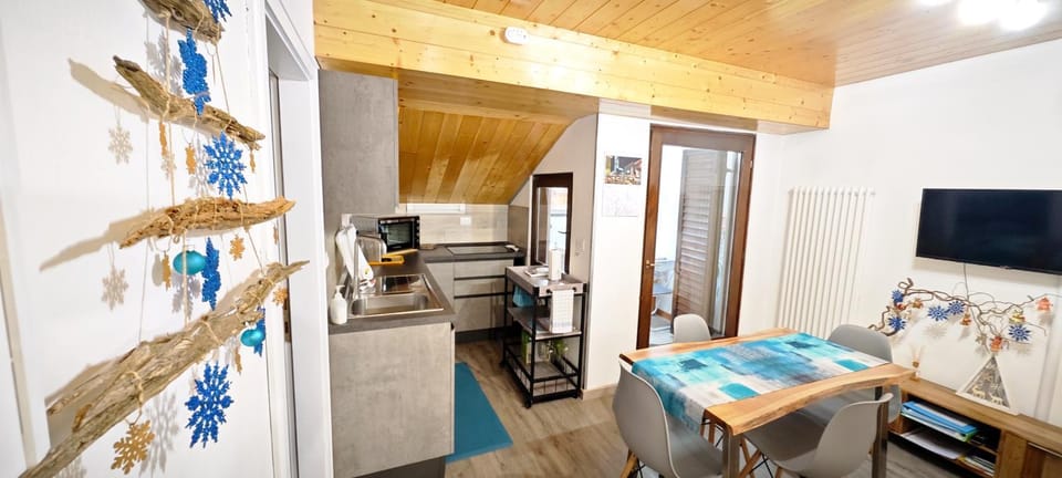 Kitchen or kitchenette, Dining area, oven