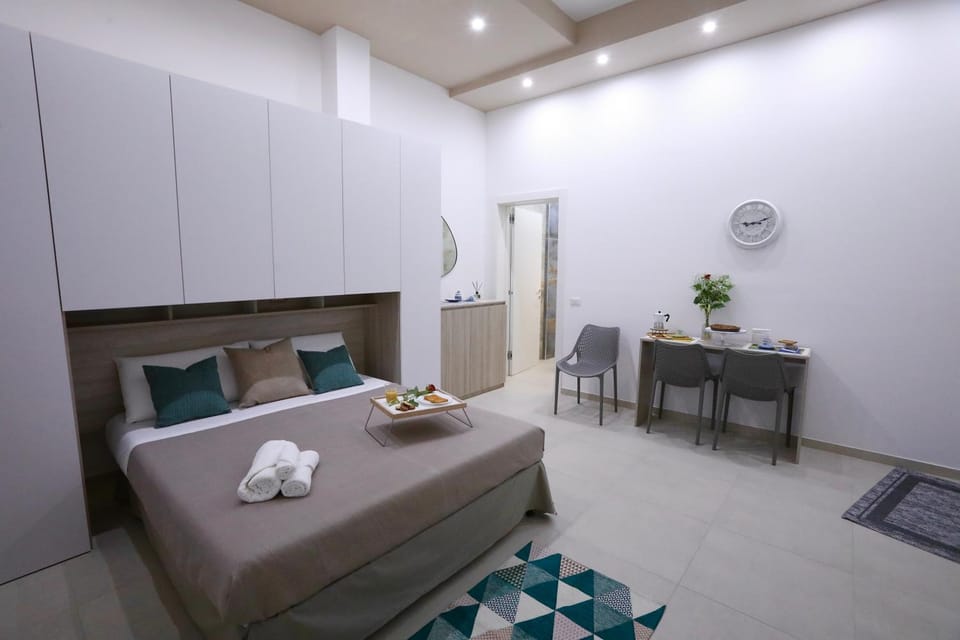 Bed, Photo of the whole room, Bedroom, towels, wardrobe