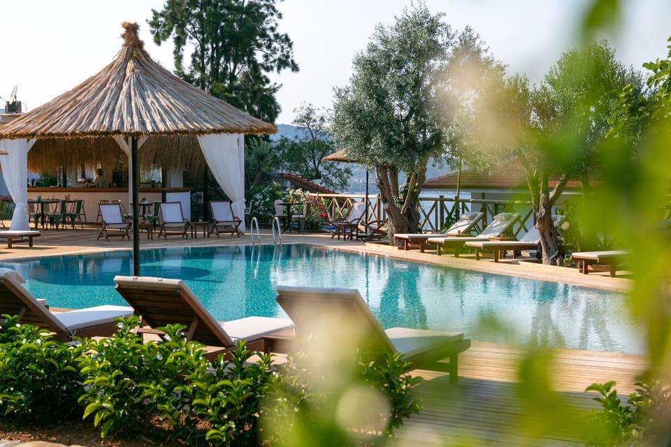 Natural landscape, Garden, Pool view, Swimming pool