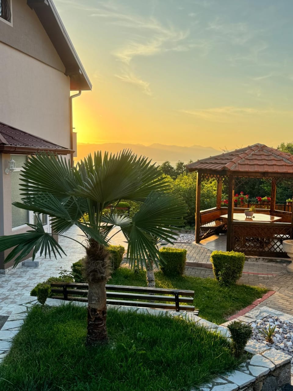 Property building, Garden, Lake view