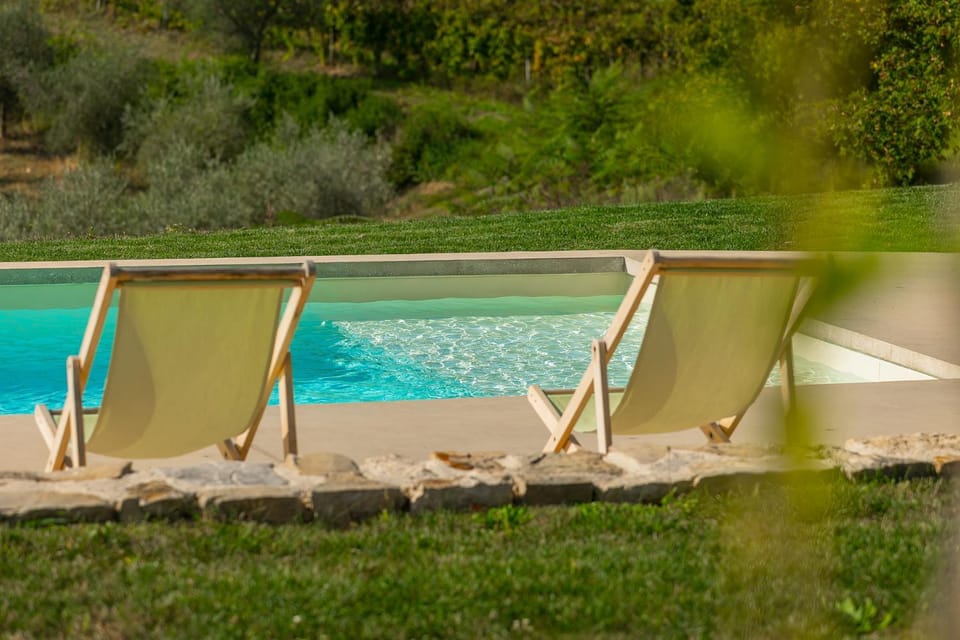 Patio, Day, Natural landscape, Balcony/Terrace, Mountain view, Pool view, Swimming pool, sunbed