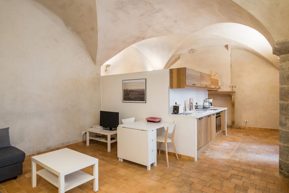 Coffee/tea facilities, Kitchen or kitchenette, Living room, Dining area, minibar, pet friendly, stove