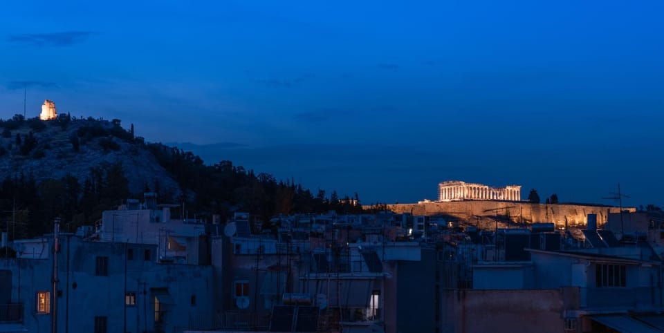 Nearby landmark, Night, City view, Mountain view