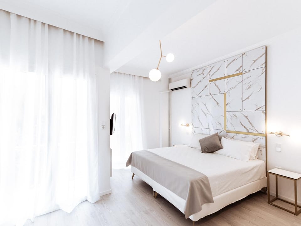 Bed, Bedroom, air conditioner