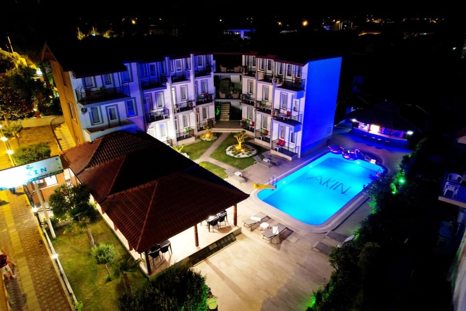 Property building, Night, Bird's eye view
