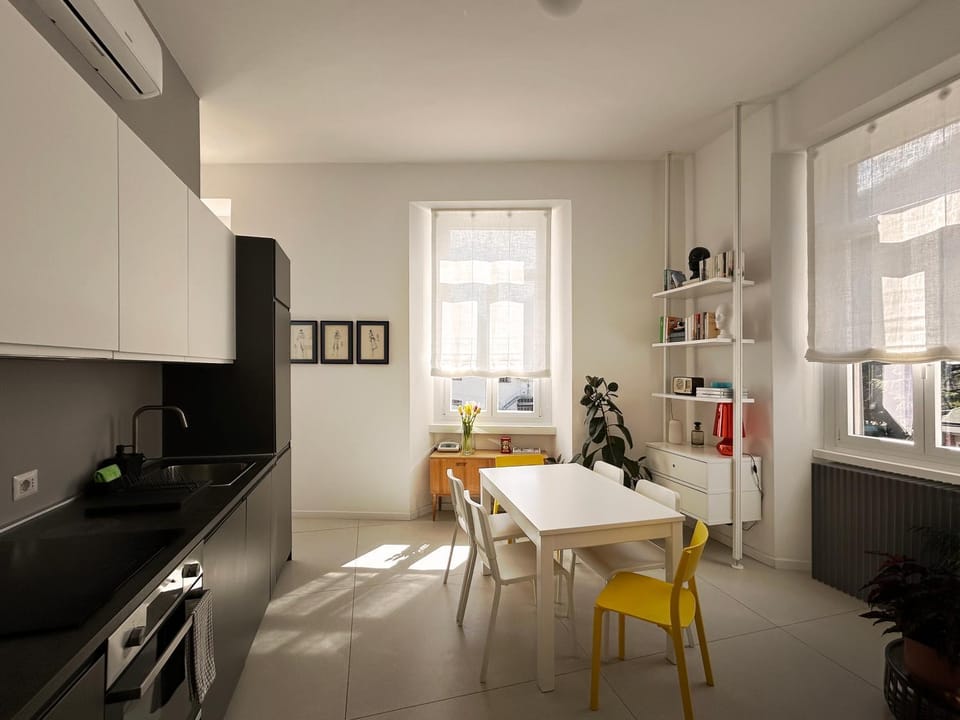 Living room, kitchen