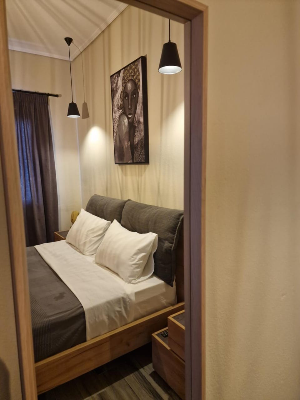Bed, Photo of the whole room, Bedroom, wardrobe