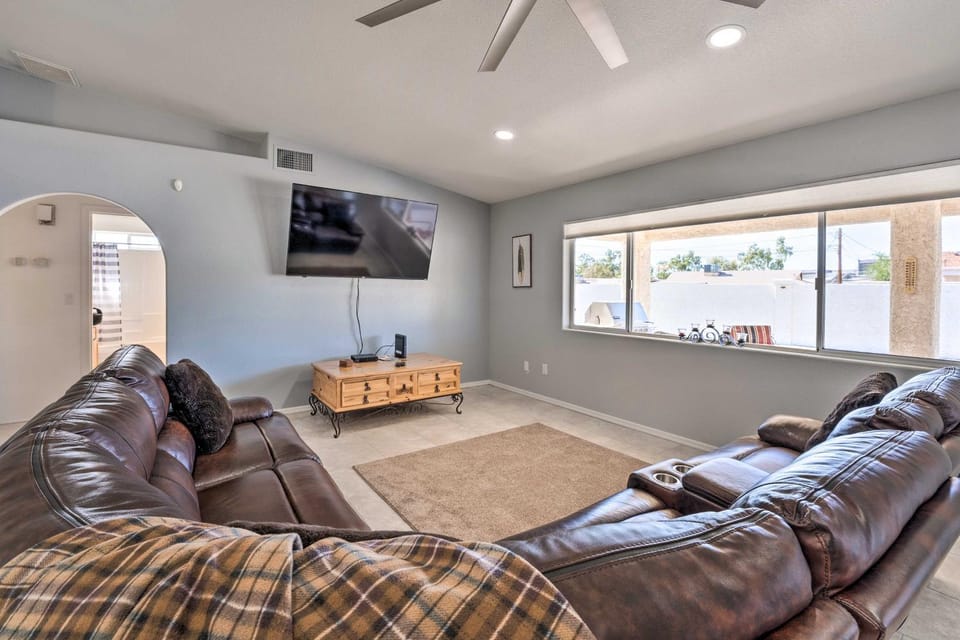 Patio + Fire Pit: Central Home in Lake Havasu City House in Lake Havasu City