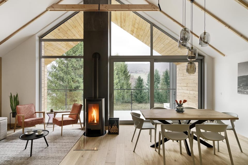 Living room, Dining area, flat iron