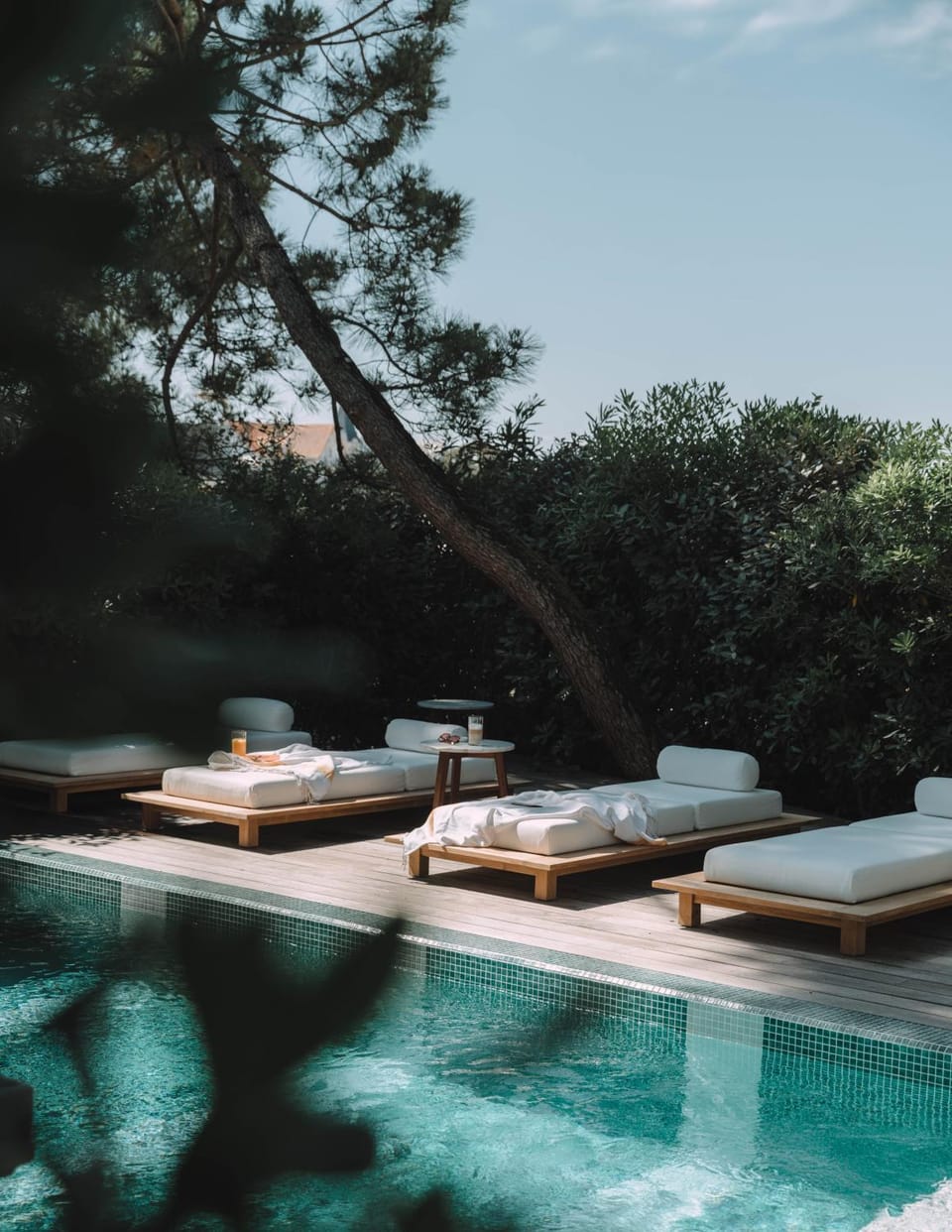 Pool view, Swimming pool, sunbed