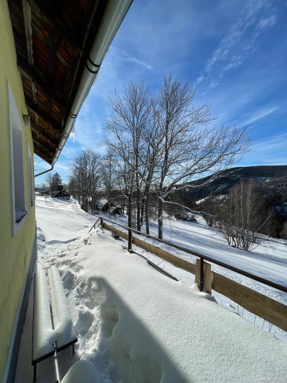 Day, Natural landscape, Winter, View (from property/room), Balcony/Terrace, Mountain view