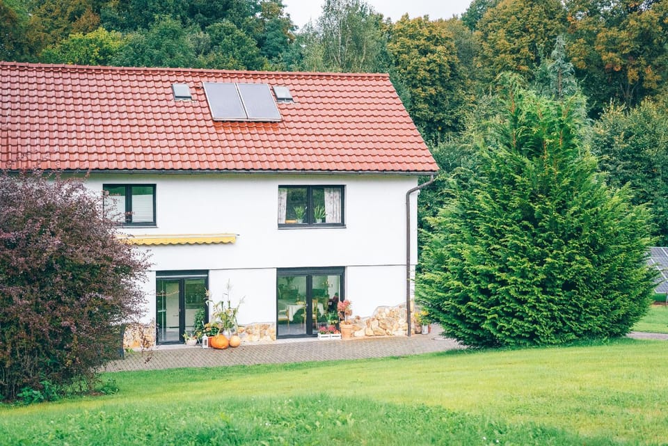 Property building, Garden, Garden view