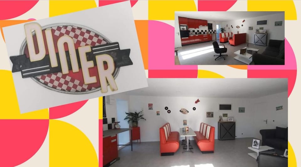 GITE AMERICAN DINER sur la site THE FARM OUEST capacité 7 personnes House in Pays de la Loire