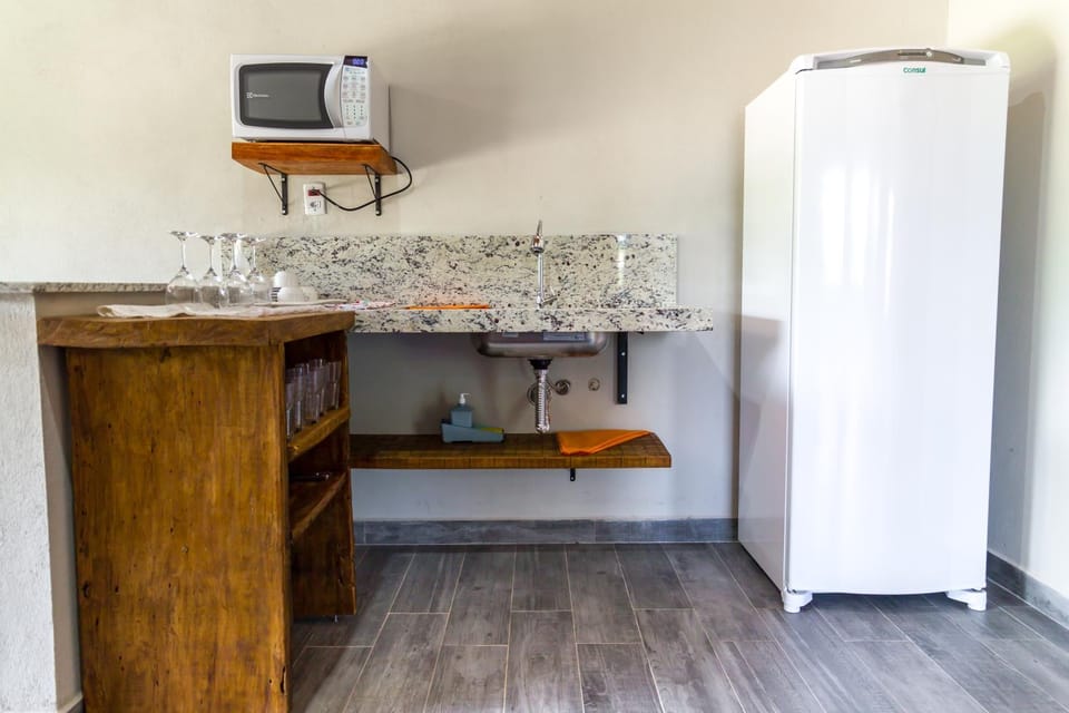Kitchen or kitchenette, minibar, oven