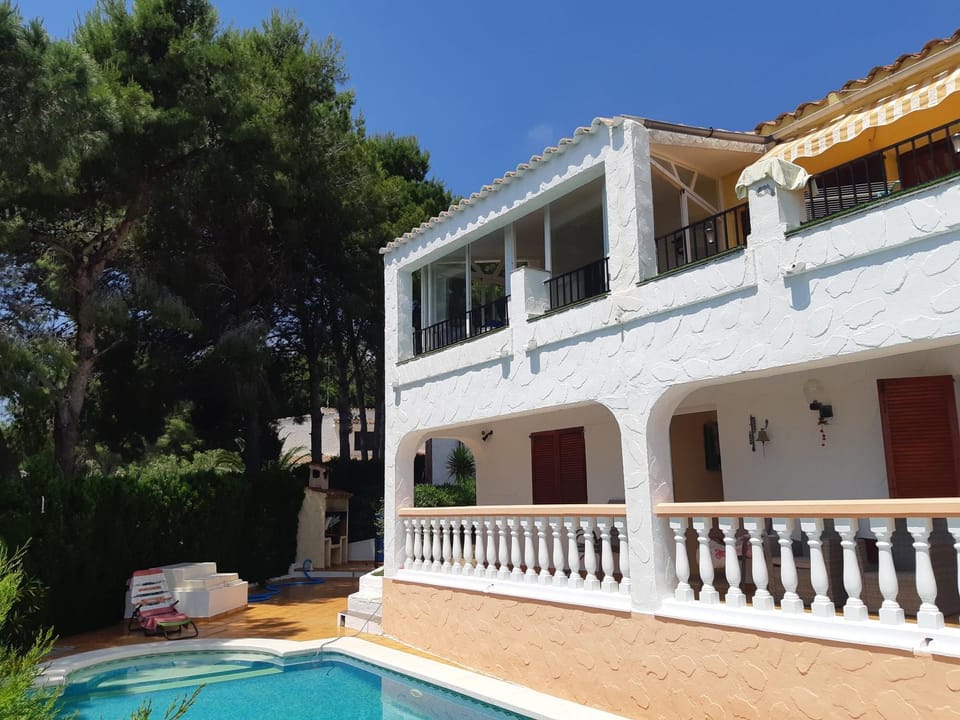 Property building, Patio, Day, View (from property/room), Balcony/Terrace, Pool view