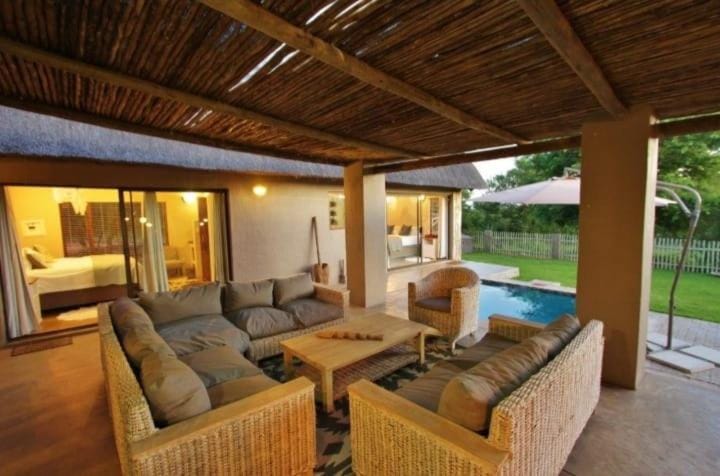 Patio, Pool view