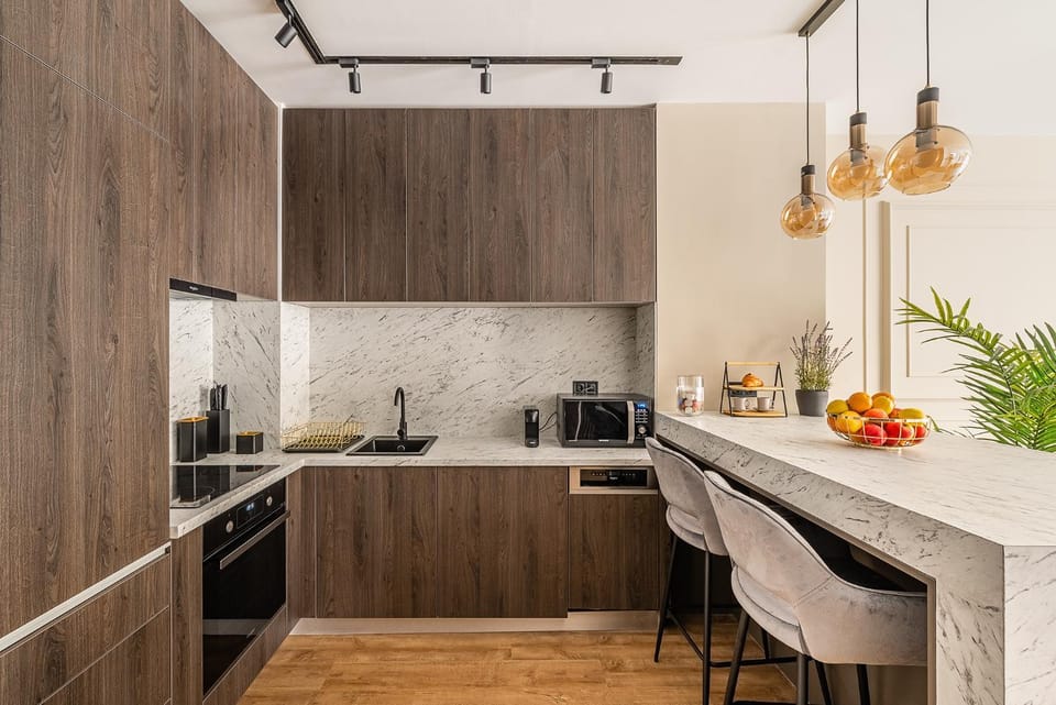 Coffee/tea facilities, Kitchen or kitchenette, Dining area, dishwasher, minibar, pet friendly