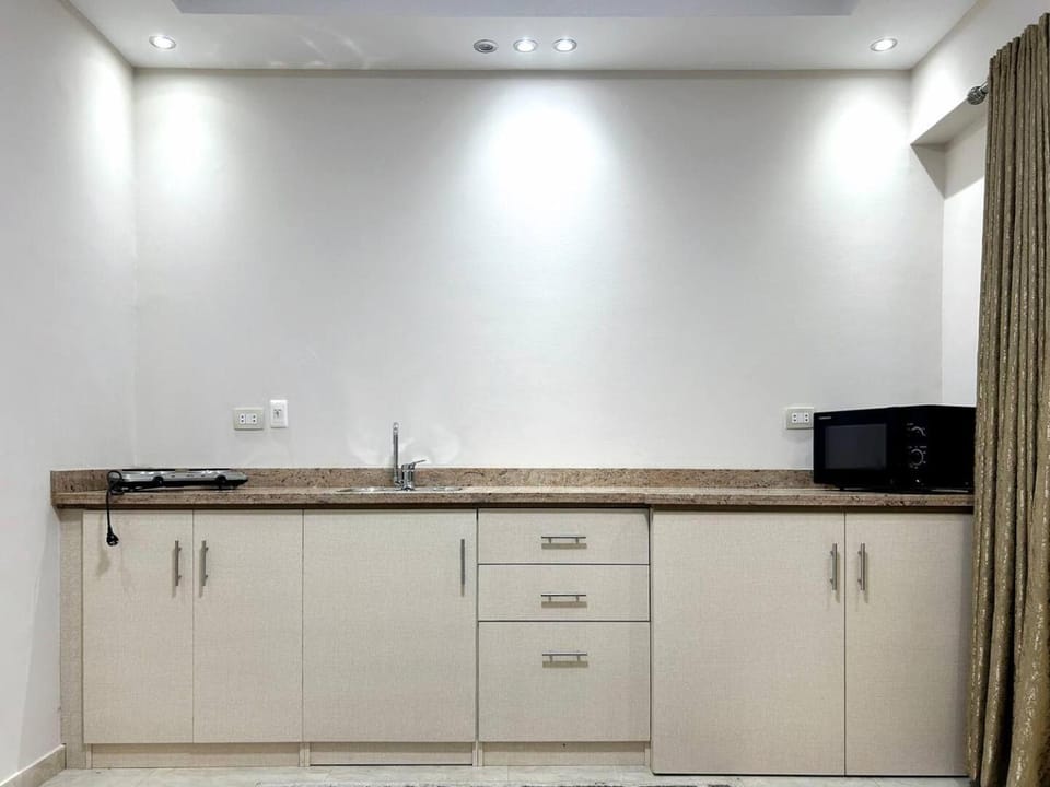 Kitchen or kitchenette, minibar