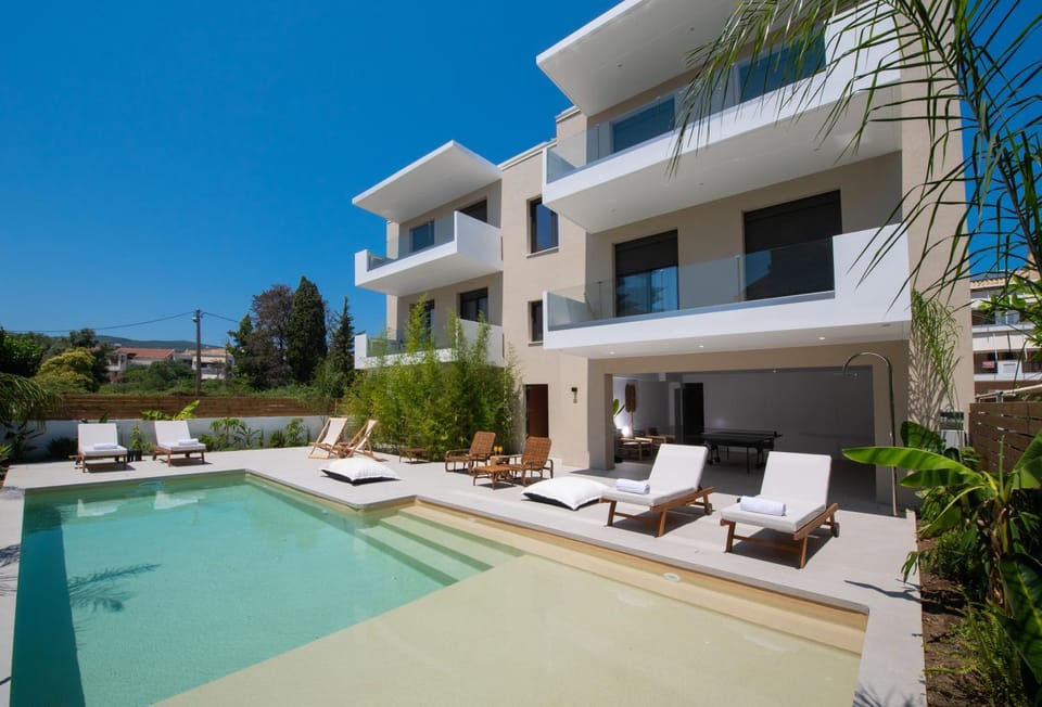 Property building, Pool view, Swimming pool