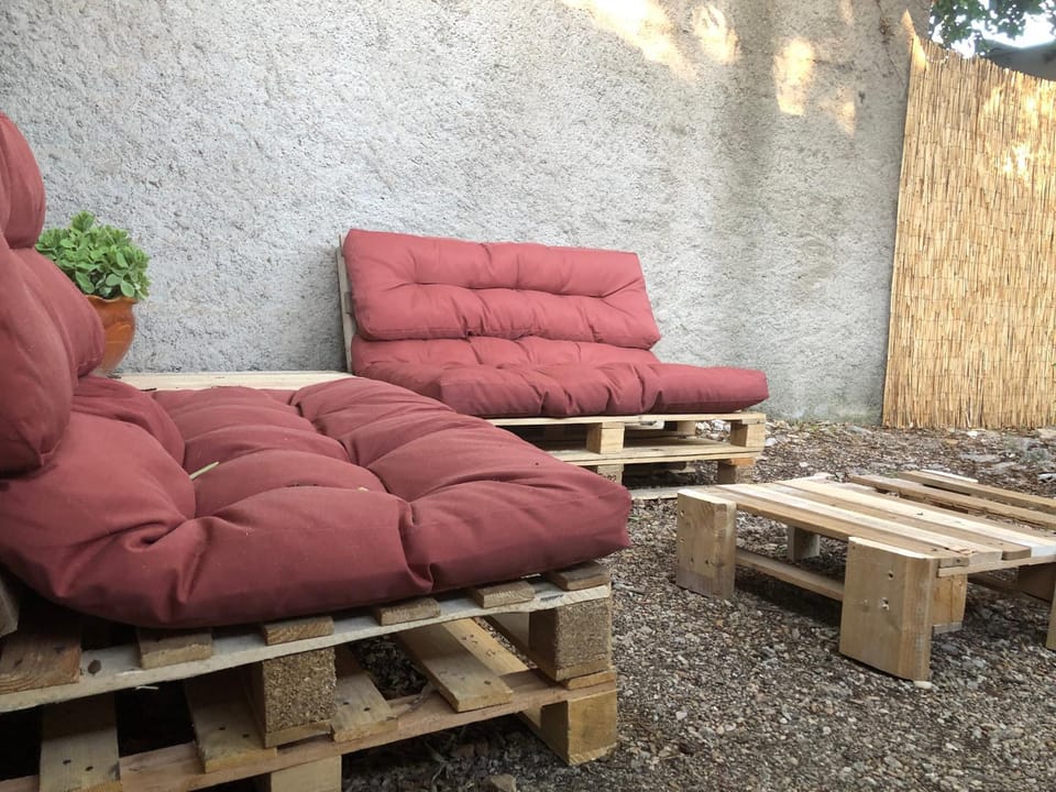 Patio, Garden, Seating area