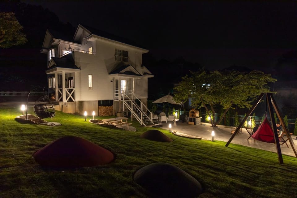 Property building, Night, Children play ground, Garden, Garden view