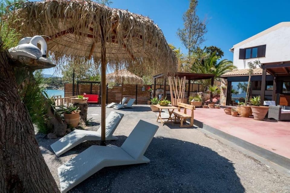 Sea and Sun Metaxy Mas, brand-new, beachfront ! House in Crete Region