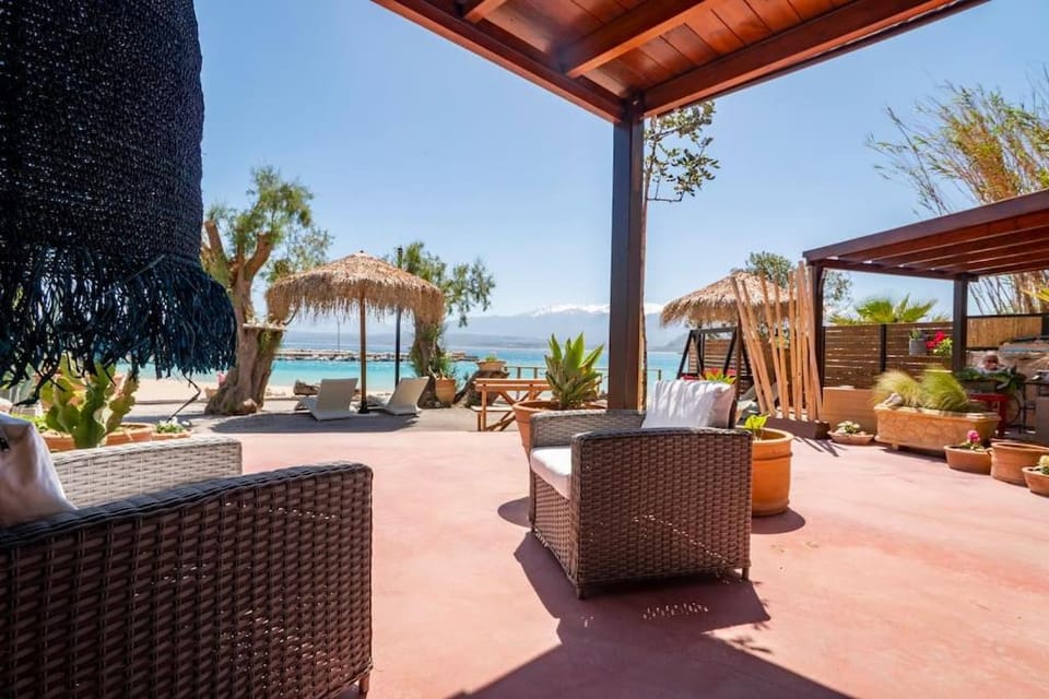 Sea and Sun Metaxy Mas, brand-new, beachfront ! House in Crete Region