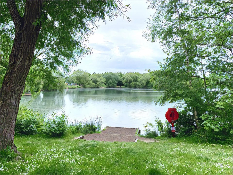 Natural landscape, Lake view