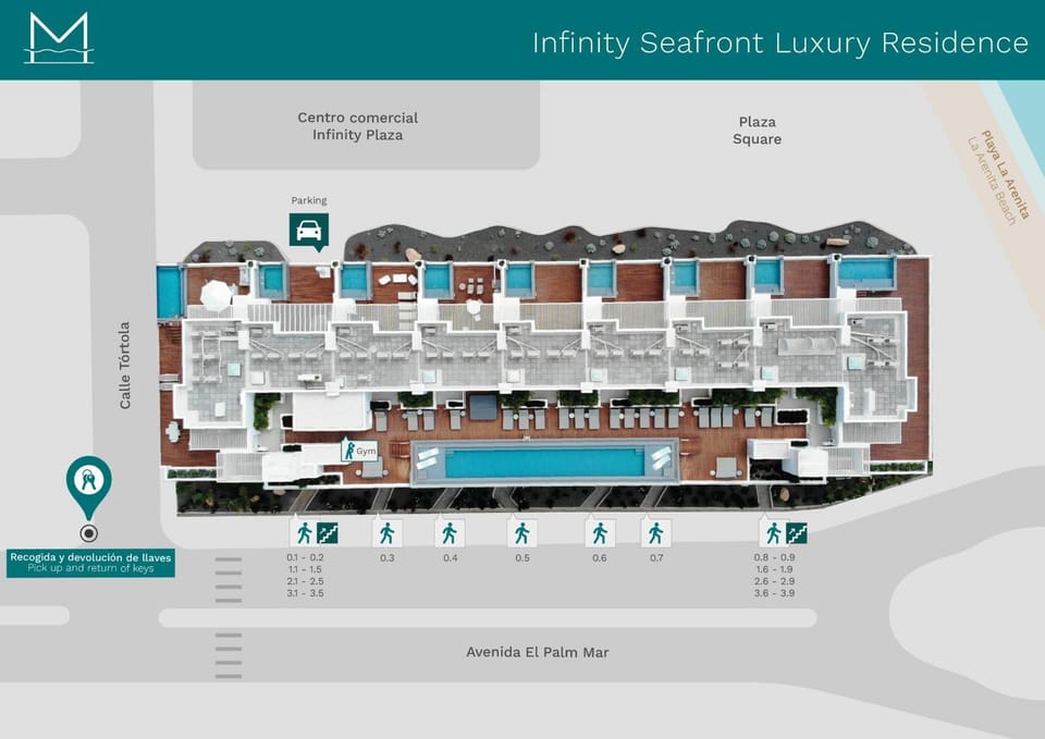 Infinity 0-3 LUXE PARTIAL SEA VIEW 2B House in Palm-Mar