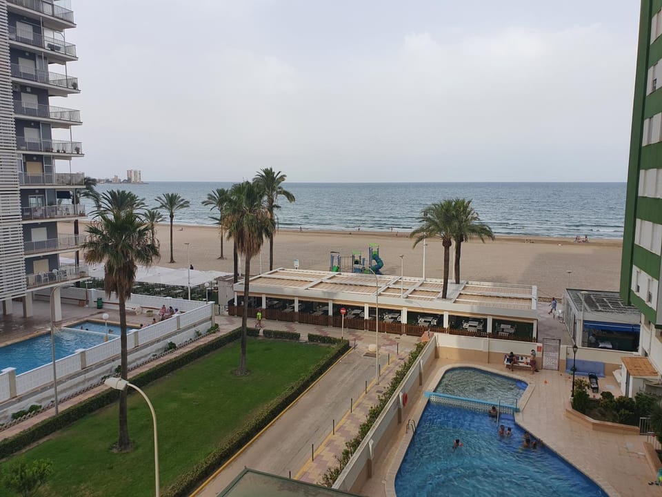 Property building, Natural landscape, Beach, Pool view, Sea view, Swimming pool, Location