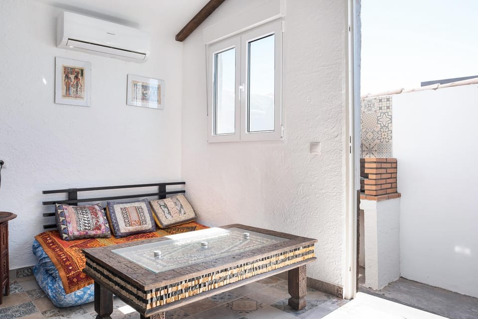 Property building, Living room, Bedroom
