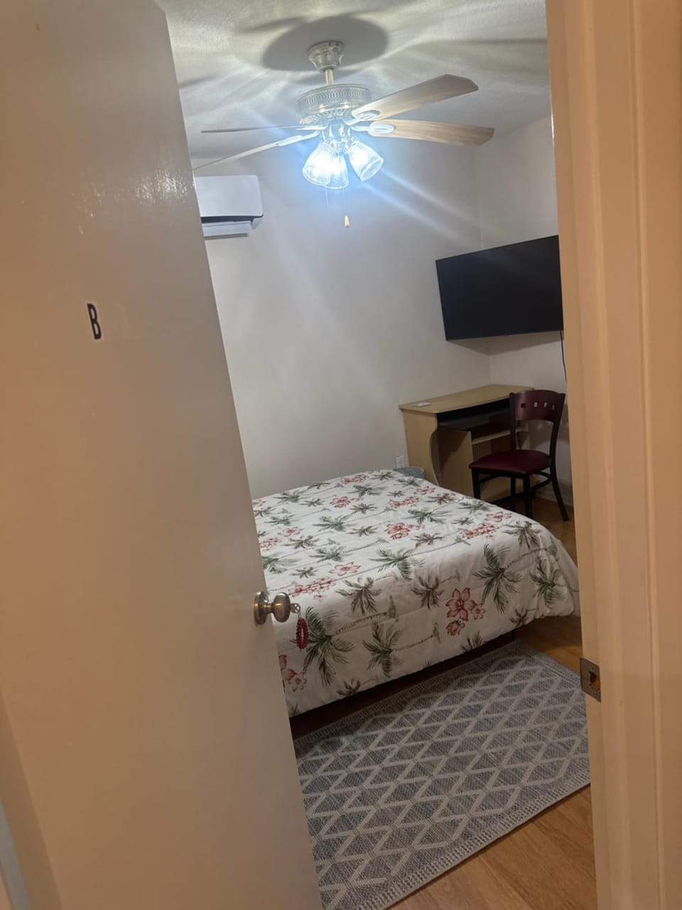 Bed, TV and multimedia, air conditioner