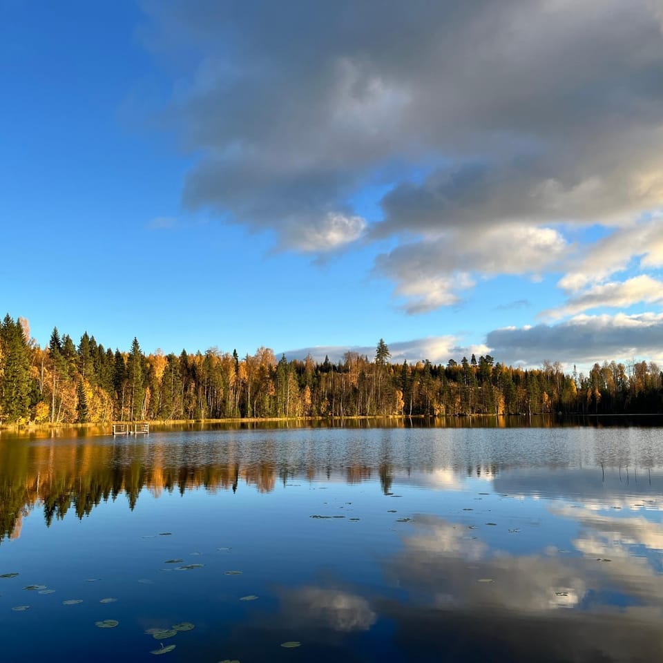 Natural landscape, Lake view