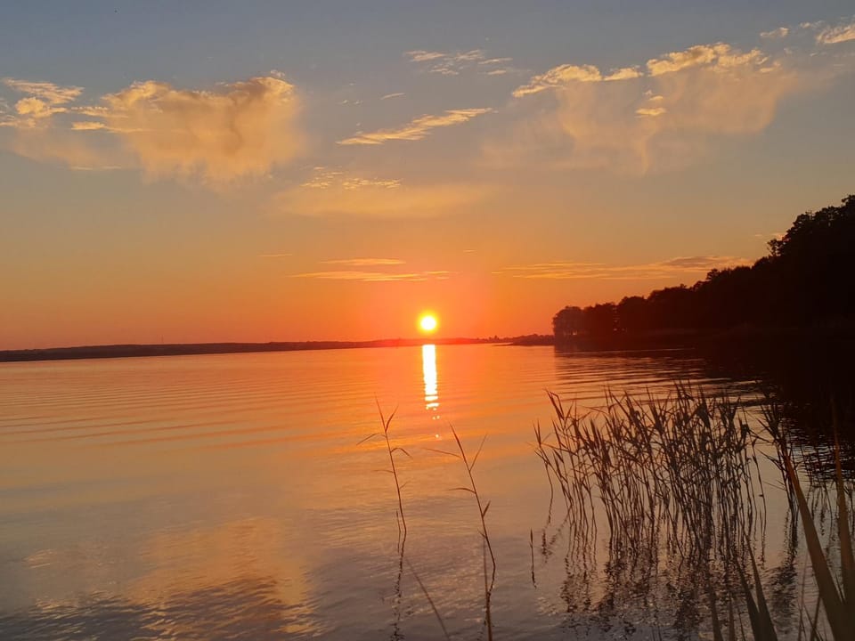 Natural landscape, Lake view, Lake view, Sunset