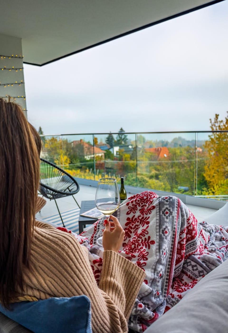 People, Natural landscape, View (from property/room), Balcony/Terrace, Autumn