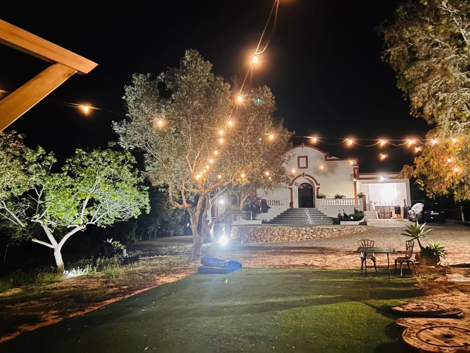 Property building, Night, Natural landscape, Garden, Garden view