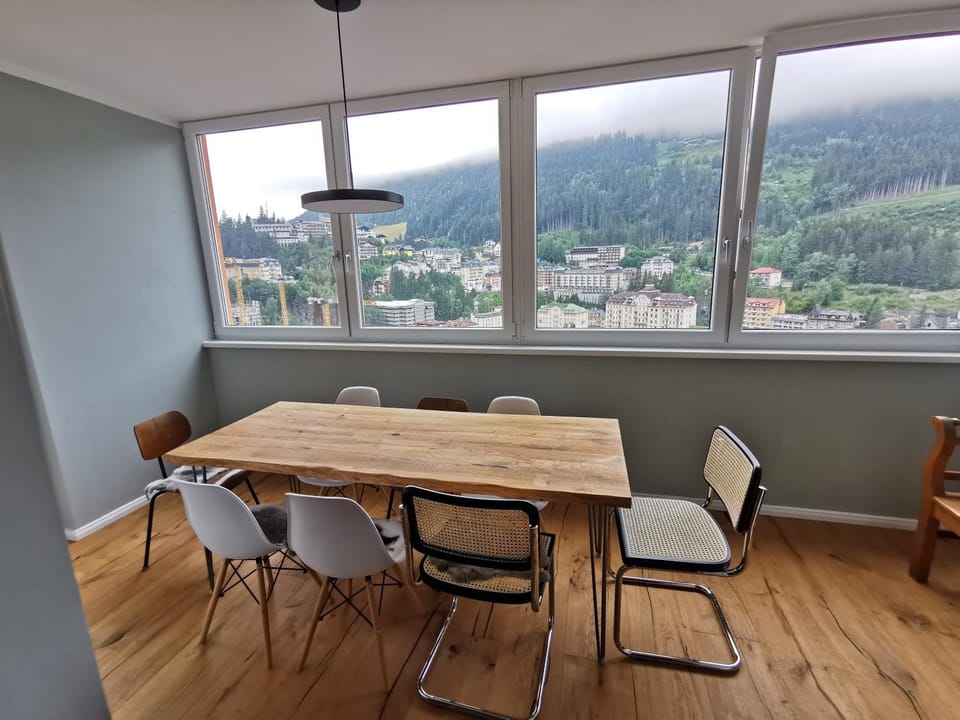 Natural landscape, Dining area, Mountain view