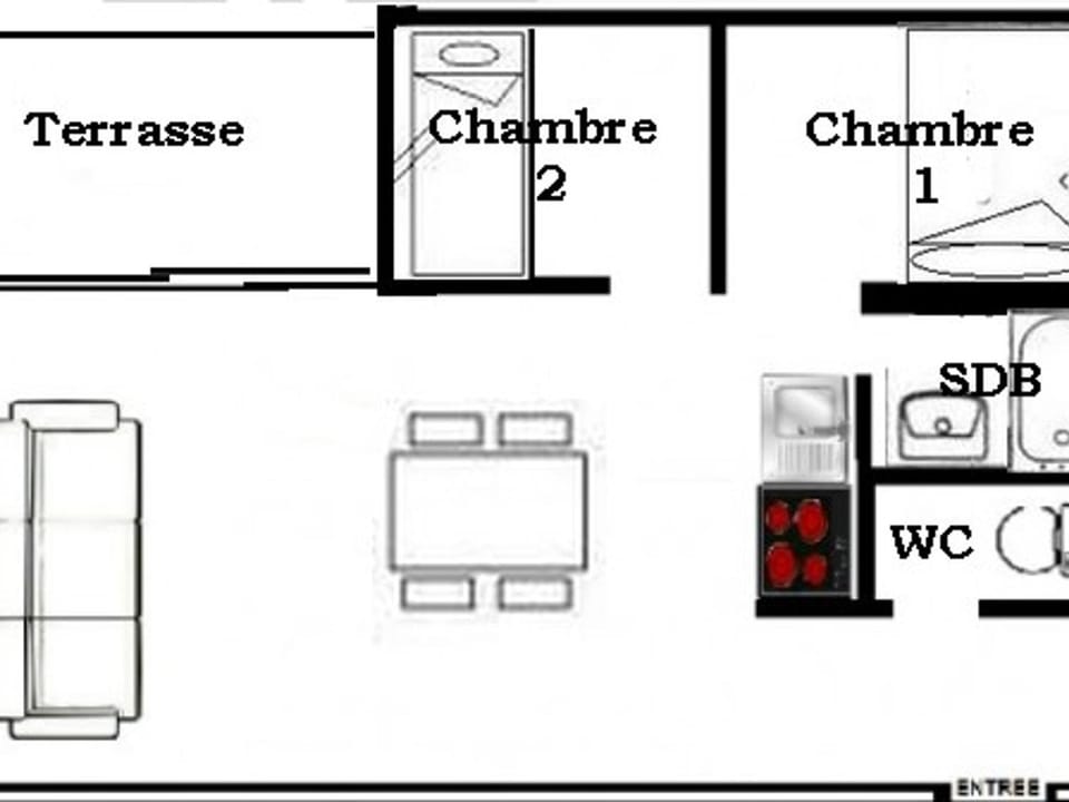 Appartement confortable 6 pers · Skis aux pieds · Balcon - FR-1-344-873 Apartment in Les Allues